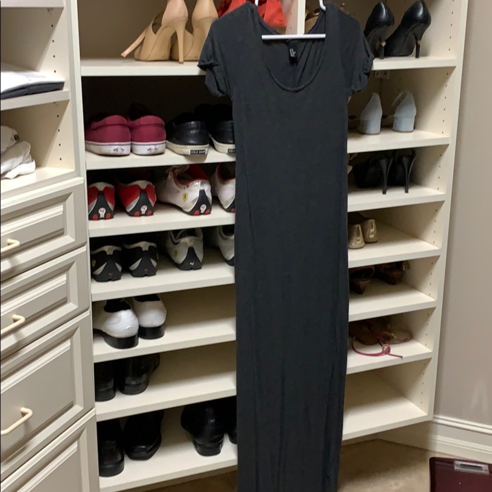 H&M gray maxi dress